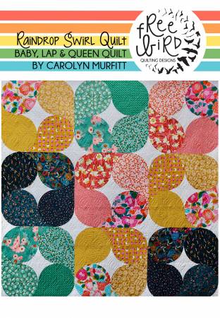 Rainbow Swirl quilt pattern by Carolyn Murfitt