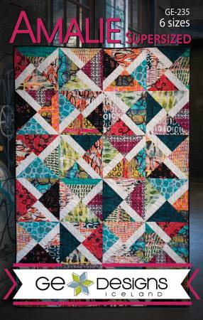 Amalie Supersized quilt pattern by Gudrun Erla