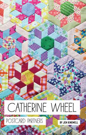 Catherine Wheel postcard pattern by Jen Kingwell