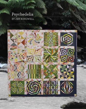 Psychedelia quilt pattern booklet by Jen Kingwell