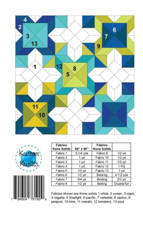 Retro Groove Quilt Pattern - Paper Pattern - Kustom Kwilts