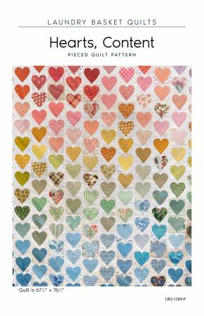 Hearts, Content quilt pattern by Edtya Sitar
