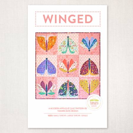 Winged quilt pattern by Tamara Kate