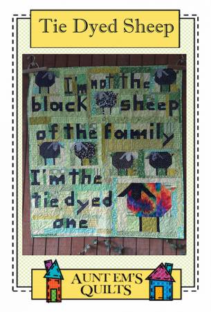Tie Dyed Sheep quilt pattern by Emily Bailey