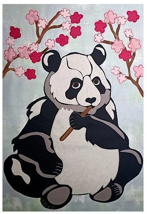 Cherry Blossom Panda quilt pattern by Alaura Poole