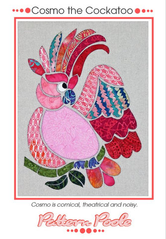 Cosmo the Cockatoo quilt pattern by Monica & Alaura Poole