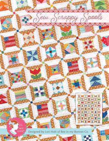 Sew Scrappy Spools quilt pattern by It's So Emma