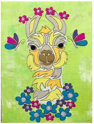 Lucy the Llama quilt pattern by Alaura Poole