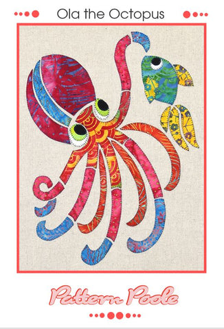 Ola the Octopus quilt pattern by Alaura Poole
