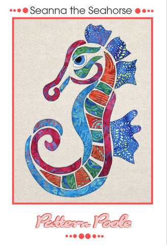 Seanna the Seahorse quilt pattern by Alaura Poole