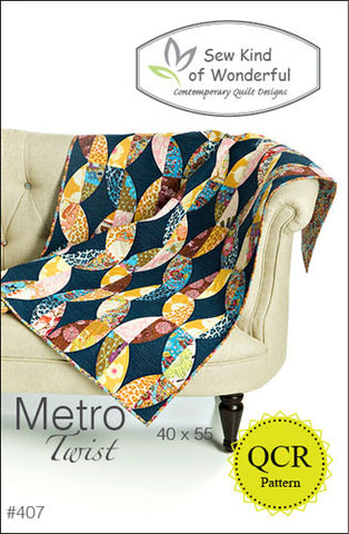 Metro Twist quilt pattern by Jenny Pedigo