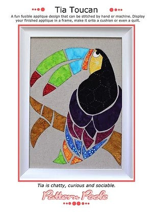 Tia Toucan quilt pattern by Alaura Poole