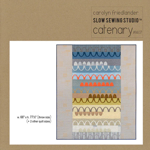 Catenary quilt pattern by Carolyn Friedlander