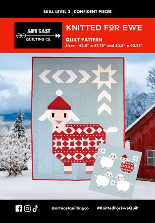 Knitted For Ewe quilt pattern by Art East Quilting Co.