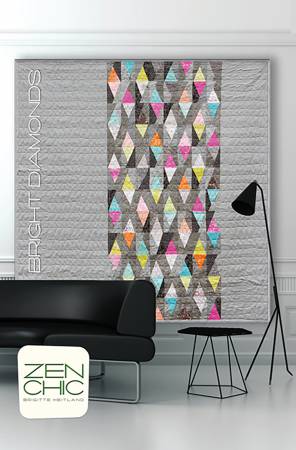Bright Diamonds quilt pattern by Brigitte Heitland/Zen Chic - The Quilter's Bazaar