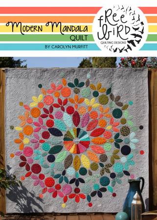 Modern Mandala quilt pattern by Carolyn Murfitt