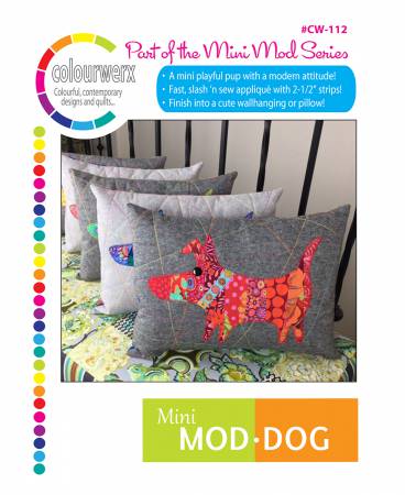 Mini Mod Dog (pillow pattern) by Linda & Carl Sullivan