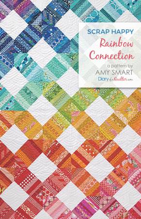 Scrap Happy Rainbow Connection quilt pattern by Amy Smart