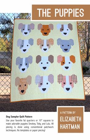 The Puppies quilt pattern by Elizabeth Hartman