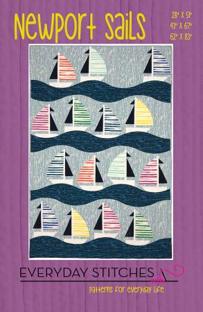 Newport Sails quilt pattern by Everyday Stitches
