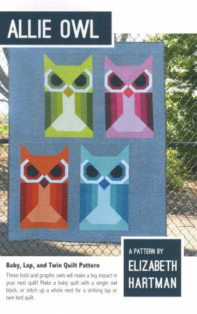 Allie Owl quilt pattern by Elizabeth Hartman