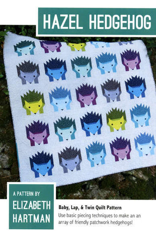 Hazel Hedgehog quilt pattern by Elizabeth Hartman