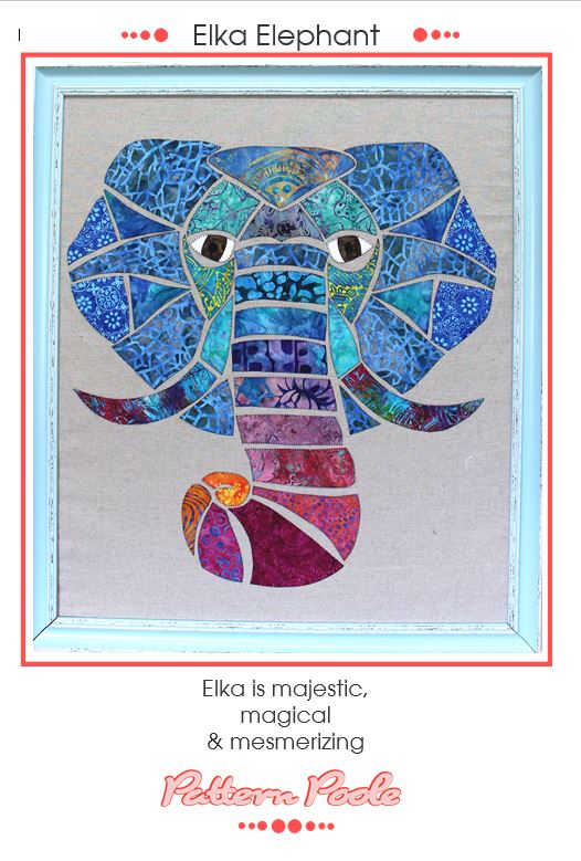 Elka Elephant quilt pattern by Alaura Poole