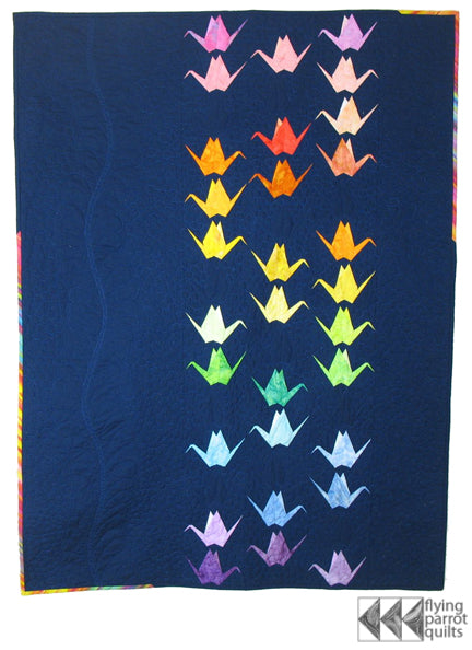 Paper Cranes quilt pattern by Sylvia Schaefer