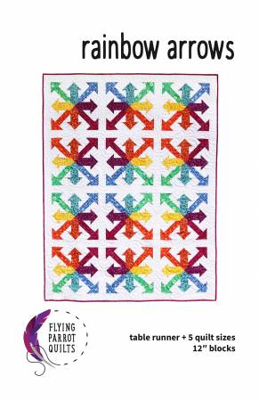 Rainbow Arrows quilt pattern by Sylvia Schaefer
