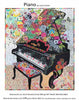 Piano Collage quilt pattern by Laura Heine for Fiberworks