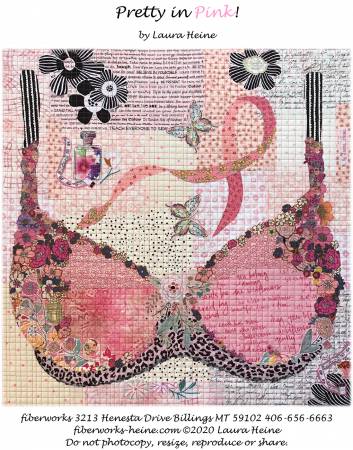 Pretty in Pink collage pattern by Laura Heine