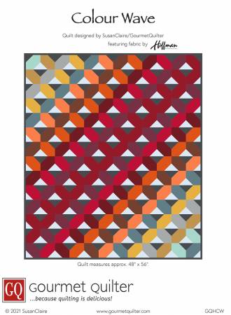 Colour Wave quilt pattern by Susan-Claire Mayfield