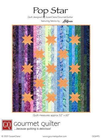 Pop Star quilt pattern by Susan-Claire Mayfield