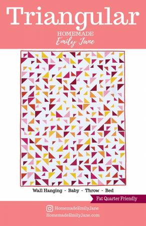 Triangular quilt pattern by Emily Tindall