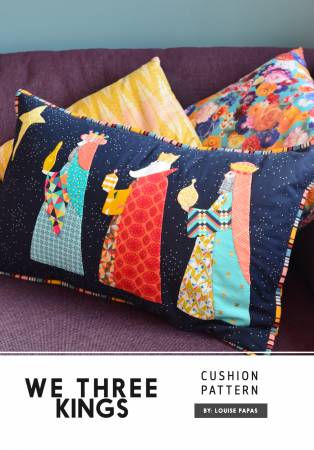 We Three Kings pillow pattern by Louise Papas for Jen Kingwell Designs