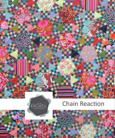 Chain Reaction quilt pattern by Jen Kingwell