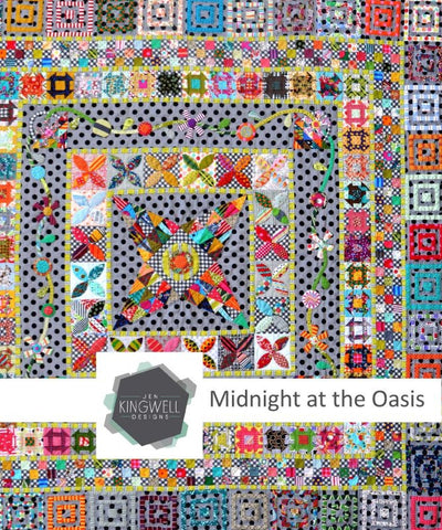 Midnight at the Oasis quilt pattern by Jen Kingwell