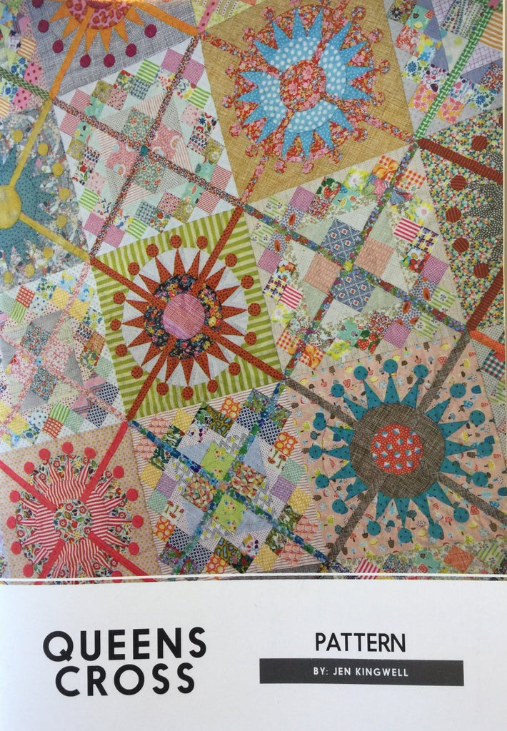 Queens Cross quilt pattern by Jen Kingwell