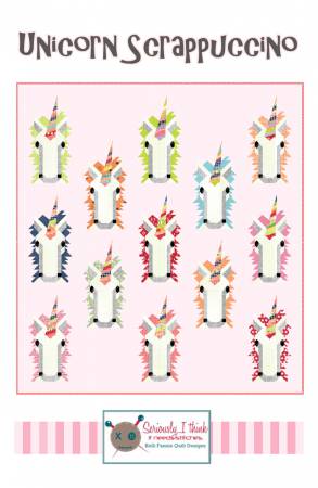 Unicorn Scrappuccino quilt pattern by Kelli Fannin