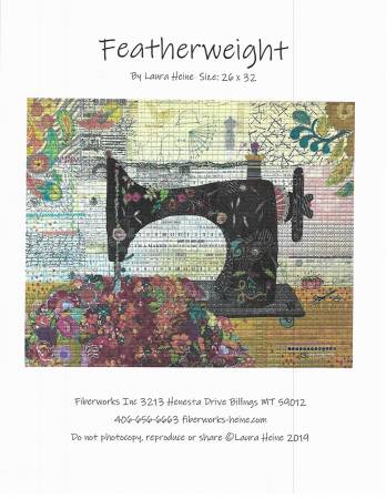 Featherweight The Sewing Machine collage pattern by Laura Heine