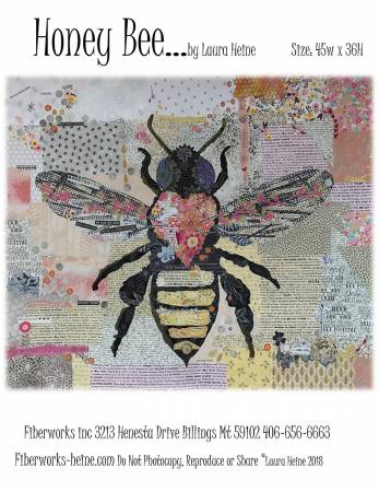 Honey Bee Collage quilt pattern by Laura Heine