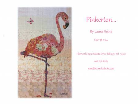 Pinkerton Flamingo Collage quilt pattern by Laura Heine