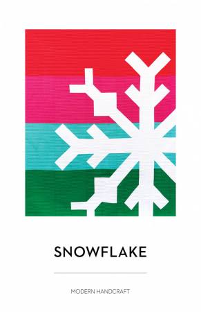 Snowflake quilt pattern by Nicole Daksiewicz for Modern Handcraft