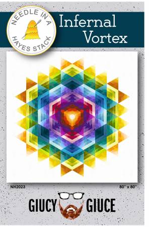Infernal Vortex quilt pattern by Tiffany Hayes