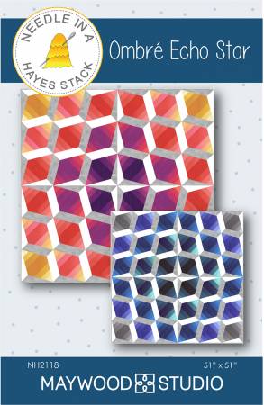 Ombre Echo Star quilt pattern by Tiffany Hayes