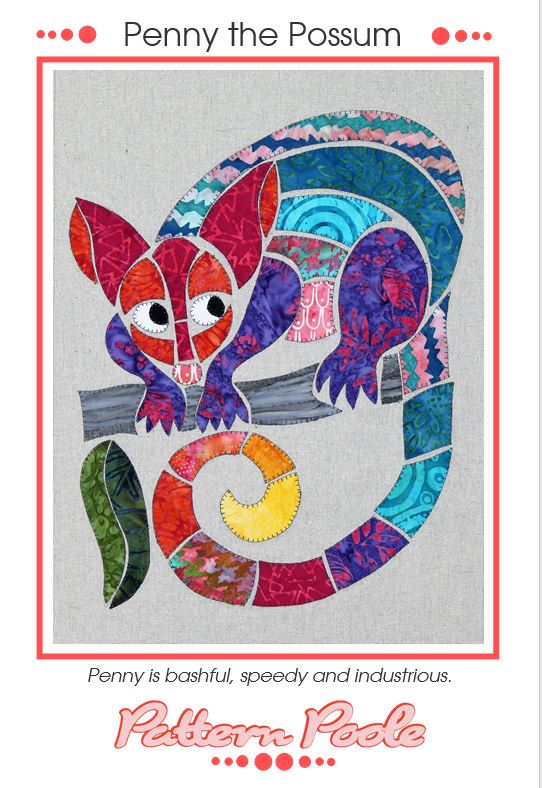 Penny the Possum quilt pattern by Alaura Poole