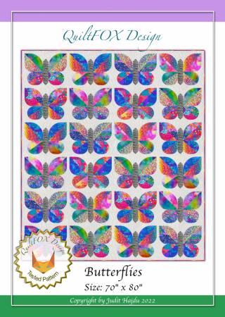 Butterflies quilt pattern by Judit Hajdu