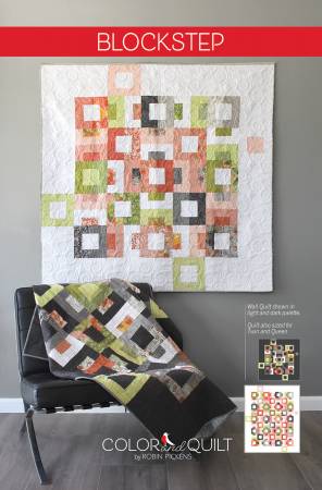 Blockstep quilt pattern by Robin Pickens