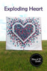 Exploding Heart quilt pattern by Slice of Pi