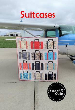 Suitcases quilt pattern by Slice of Pi